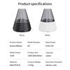 Candle Flame Ultrasonic Air Humidifier with 7-color Flame Ambient Light 3-level Timed Essential Oil Aroma Diffuser for Home Gift