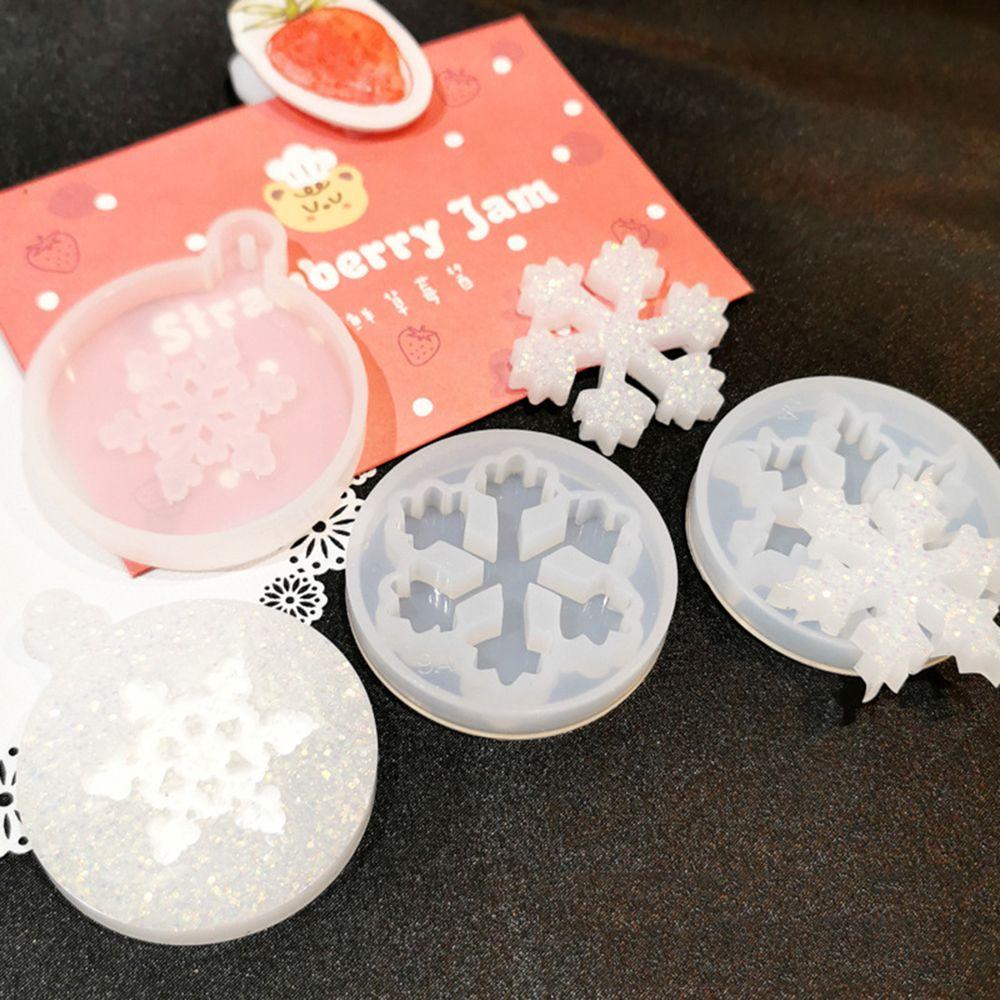 Supplies Xmas Ornament Xmas Tree Shape Silicone Casting Mold Christmas Mould Snowflake Bell Deer