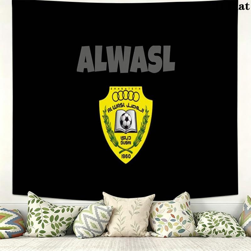 Al-Wasl F.C Wall Tapestry Aesthetic Wall Hanging Printed Fabric Blanket Decorative Tapestries for Bedroom Living Room Home Decor