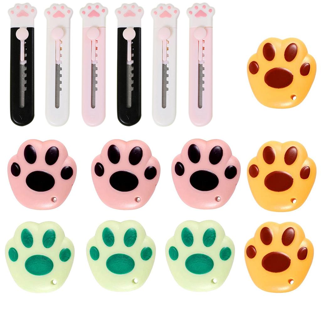 15pcs Mini Utility Knife Cute Portable Flower Cloud Box Cutter Letter Opener Paper Cutting Knife For Home Office