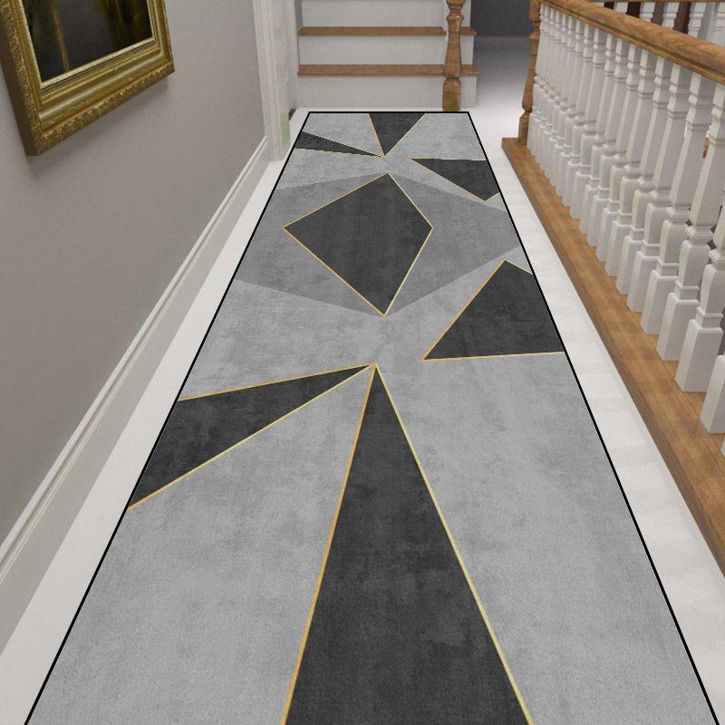 Modern Home Long Corridor Carpet Non-slip Stairway Rug Hotel Lobby Passageway Runner Washable Room Decor Floor Mats Customizable