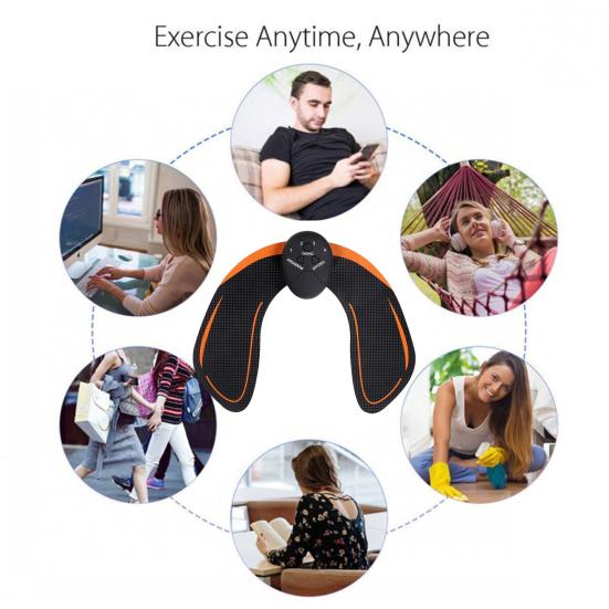 Интеллектуальный тренажер для бедер и ягодиц с регулируемыми режимами, работающий от батареи, портативный интеллектуальный тренажер для ягодиц, оборудование для тренировок