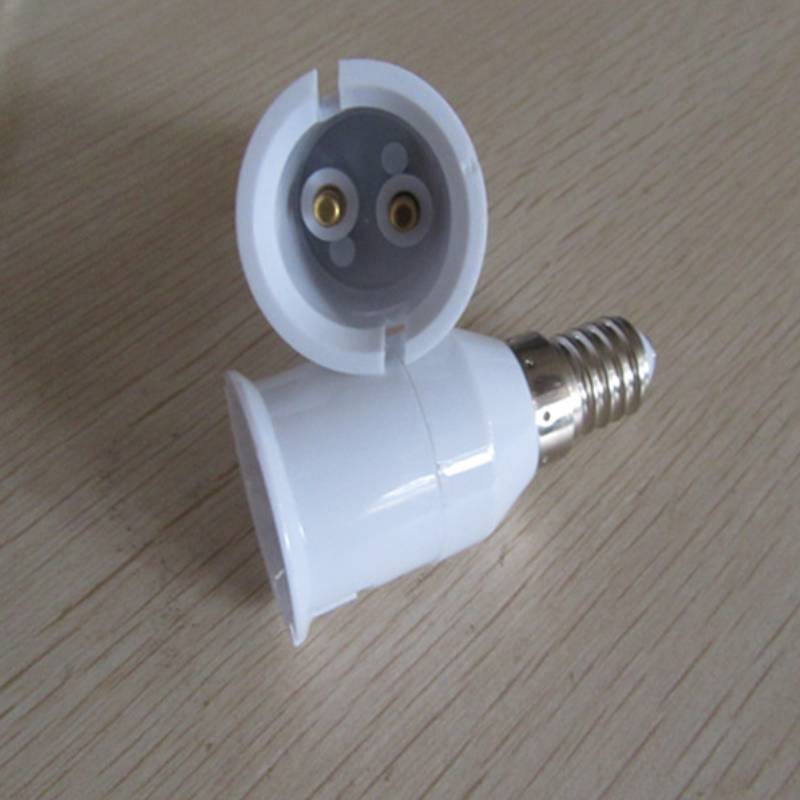 E14to B22 Light Socket Adapter With Fireproof Pc Material For Home And Commercial Use
