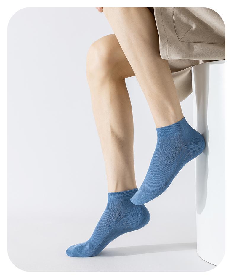 Summer thin cotton mesh 10A antibacterial boneless short socks 6 pairs set