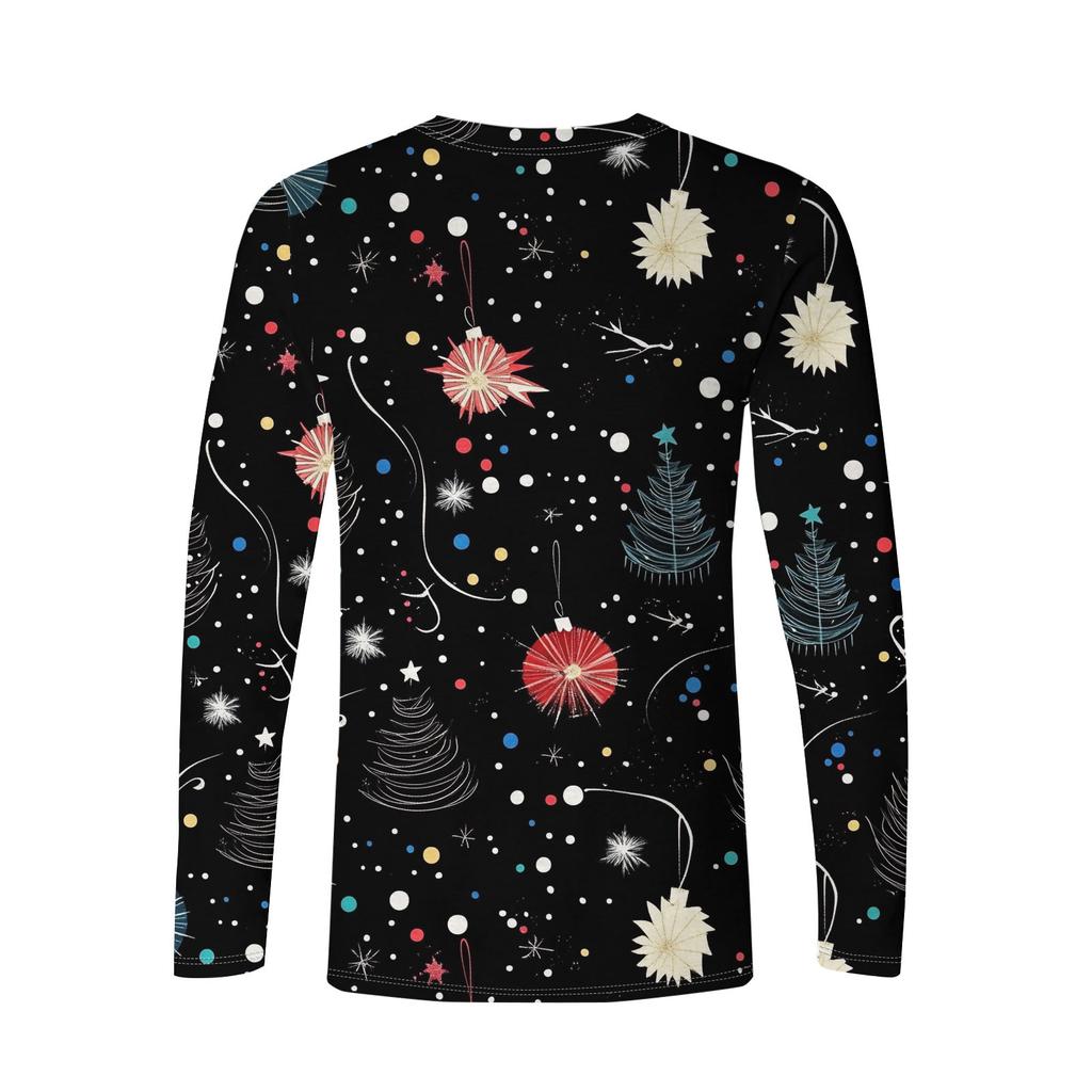 Men's T Shirt O-Neck Clothing Apparel Outdoor Long Sleeve Print Fashion Designer Vintage