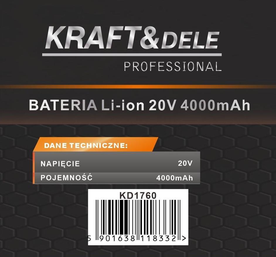 Battery for X-SERIES devices 4000mAh 20V KD1760