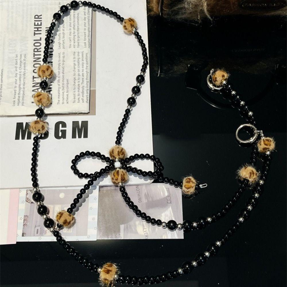 DIY Mobile Phone Lanyard Hairy Balls Phone Neck Straps Crossbody Phone Strap Lanyard Patch