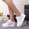 Hollow Women's Sneakers Lace Outdoor Casual Shoes Lace-up Platform Shoes Breathable Women Vulcanized Shoes Mesh Tenis De Mujer