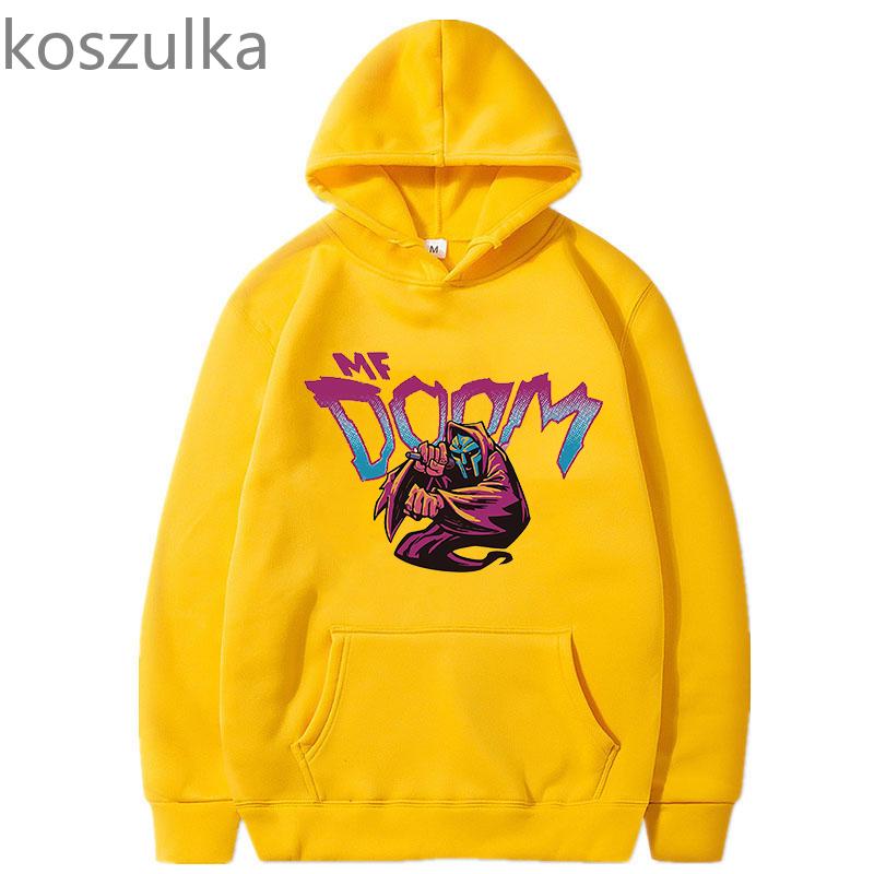 MF DOOM Толстовка Унисекс Пуловер Женская Унисекс Рэперская Модная Одежда Топы Кофты Спортивный Костюм Повседневная Свободная Уличная Одежда С Длинным Рукавом