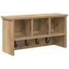 Wall Mounted Nightstand Artisan Oak 50 x 16 x 26 cm