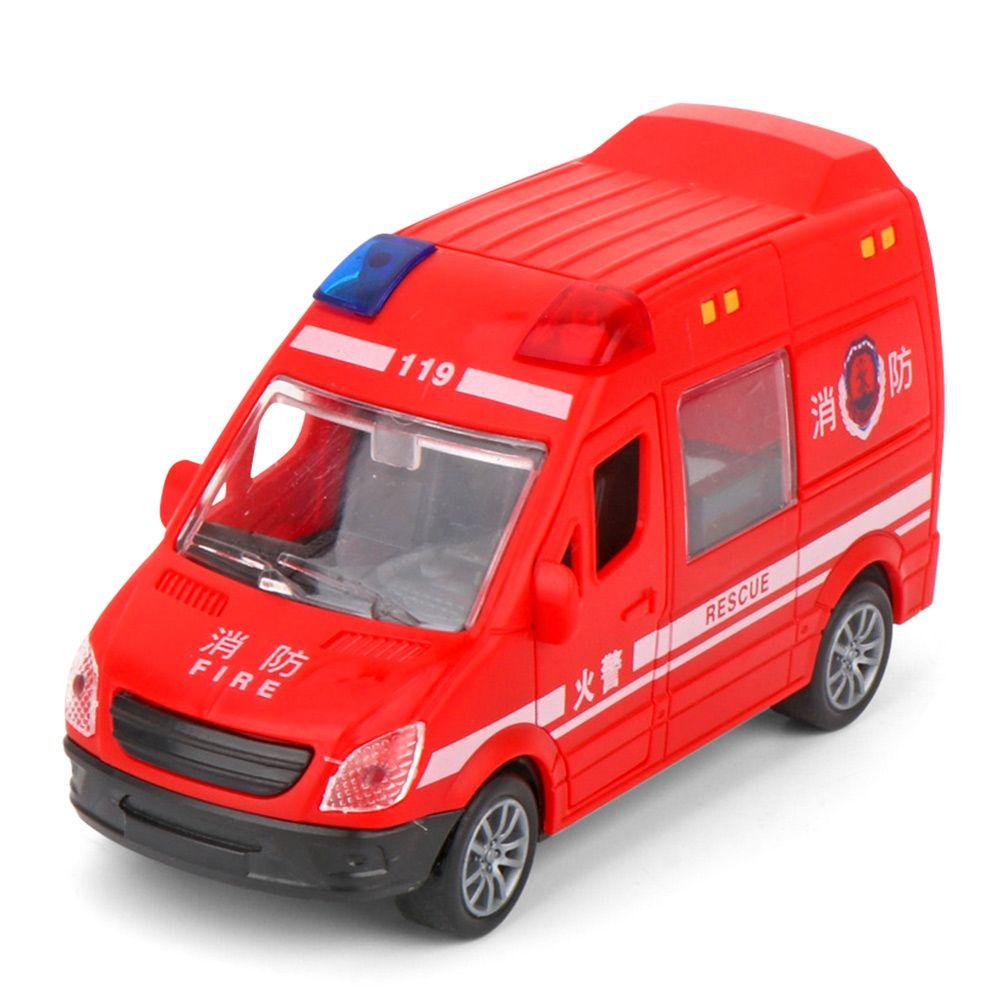 Door Smooth Surface Children Boy Gift Car Model Police Car Fire Truck Ambulance Inertial Car Toy