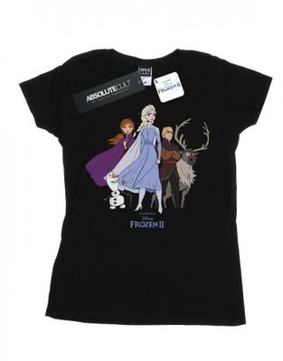 Женская/женская хлопковая футболка «Холодное сердце 2 группы»