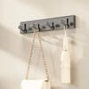 Foldable Coat Hook Wall Mounted Sticky Hooks Multifunctional Clothes Hooks  for Kitchen