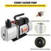 8CFM Two-Stage Rotary Vane Professional Vacuum Pump 15Micron 3/4HP