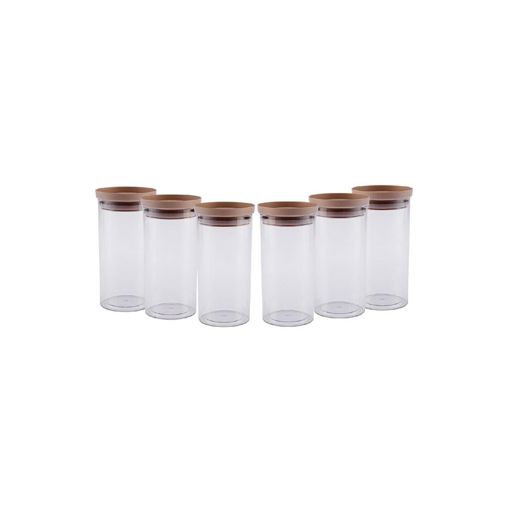 Arya 6-piece Large Jar/storage Container Beige
