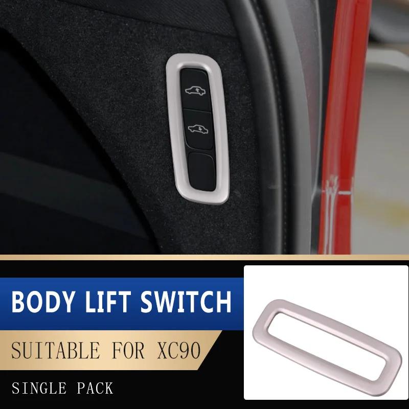 Carbon Fiber Style Lift Switch Button Decoration Stickers for Volvo XC90 2015-2020 Interior Trim