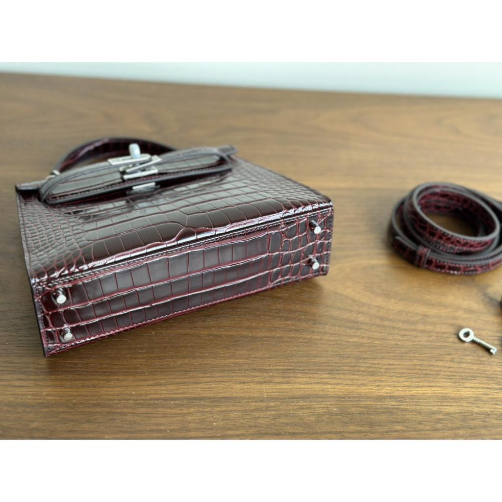 Kazilan 22см Kelli поколение сумка-кроссбоди женская модная универсальная с узором под крокодила из натуральной кожи первого слоя