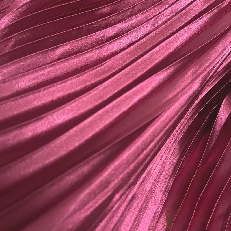 100x150 см плиссированная атласная ткань для рукоделия платье юбка костюм одежда ткань для шитья своими руками мягкая глянцевая гладкая однотонная