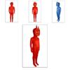 Vibrant Red And Blue Polyester Forest Ice And Fire Character Dress For Cosplay
