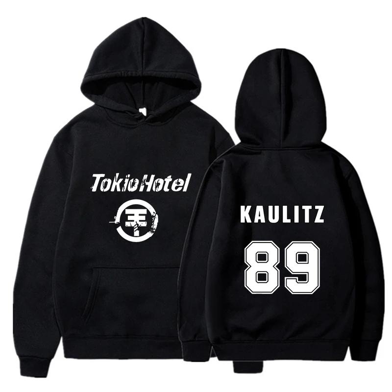 Мужские худи Rock Band Tokio Hotel с принтом Kaulitz, женские худи в стиле хип-хоп Харадзюку, пуловеры унисекс оверсайз, одежда