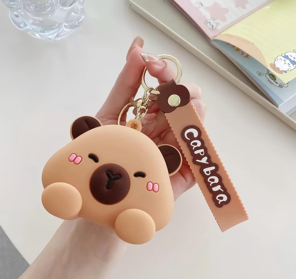 Adorable Capybara Silicone Coin Purse - Cute Cartoon Design for Kids