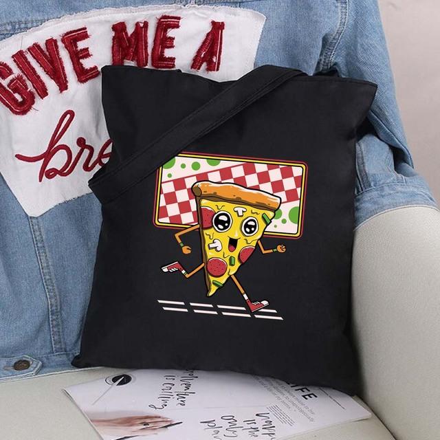 Женские складные сумки, сумки на плечо, повседневные сумки для покупок, сумки для девочек, экологически чистая холщовая сумка с забавным узором, большая сумка