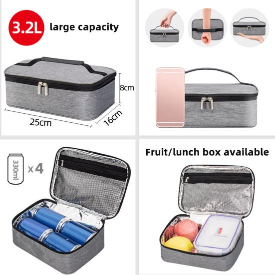 Изолированная сумка-тоут для взрослых и детей для ланча, портативный герметичный контейнер для еды