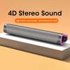 4D Computer Speaker Bar Stereo Sound Subwoofer Bluetooth Speaker for Macbook Laptop Notebook PC Music Player Wired Loudspeaker
