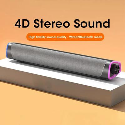 4D компьютерная акустическая панель стереозвук сабвуфер Bluetooth динамик для ноутбука Macbook ноутбук ПК музыкальный плеер проводной динамик