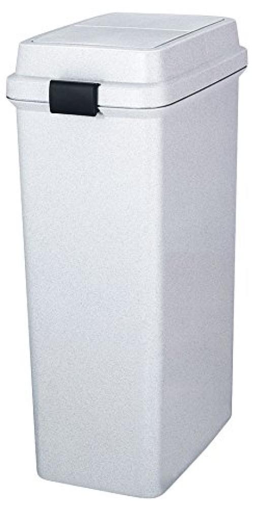 Мусорный бак Shinki Gosei Tombo Fab Push объемом 35 литров с крышкой и выдвижным механизмом, серый, ширина 37 x глубина 25 x высота 7 см, произведен в Японии