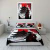 Samurai, pagoda, and trees. Bedding sets Duvet cover sets Duvet covers Pillowcases(1 * Duvet Cover 2 * Pillowcases without duvet insert)