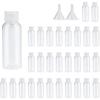 30PCS 10 20 30 50 60ML PET Plastic Lotion Bottle Small Squeeze Bottle Leak Proof Sample Container with Flip Cap Travel Fill Vial