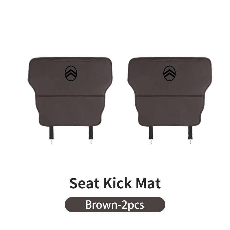 Car Seat Back Anti-Kick Pad Semi-Cover For Citroen C4 C3 C5 C1 C3 Berlingo Celysee Cactus Picasso Aircross Saxo