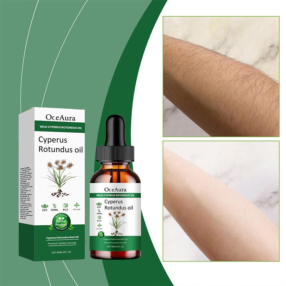 Масло для удаления волос Cyperus Rotundus Масло для удаления волос Cyperus Rotundus Масло для ухода за телом 60 мл № F3A3