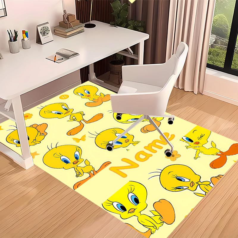 Custom personalization Tweety Print Area Rug - Soft, Washable Non-Slip Indoor Mat,Living Room,Home&Office Decorative Rug