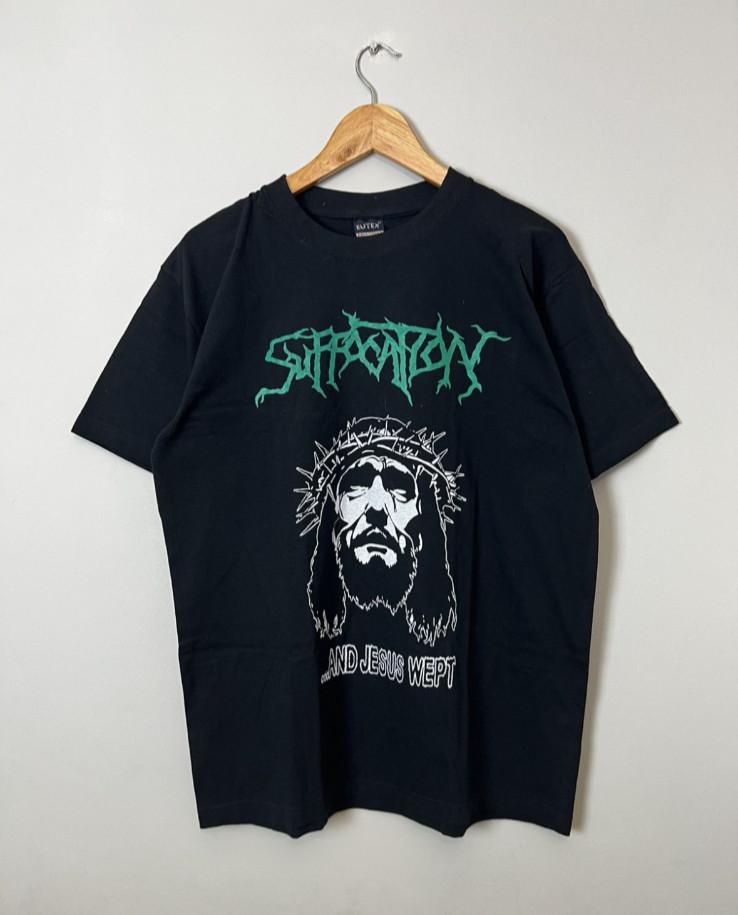 Редкая винтажная футболка метал-группы Suffocation Jesus Wept, размер M, унисекс