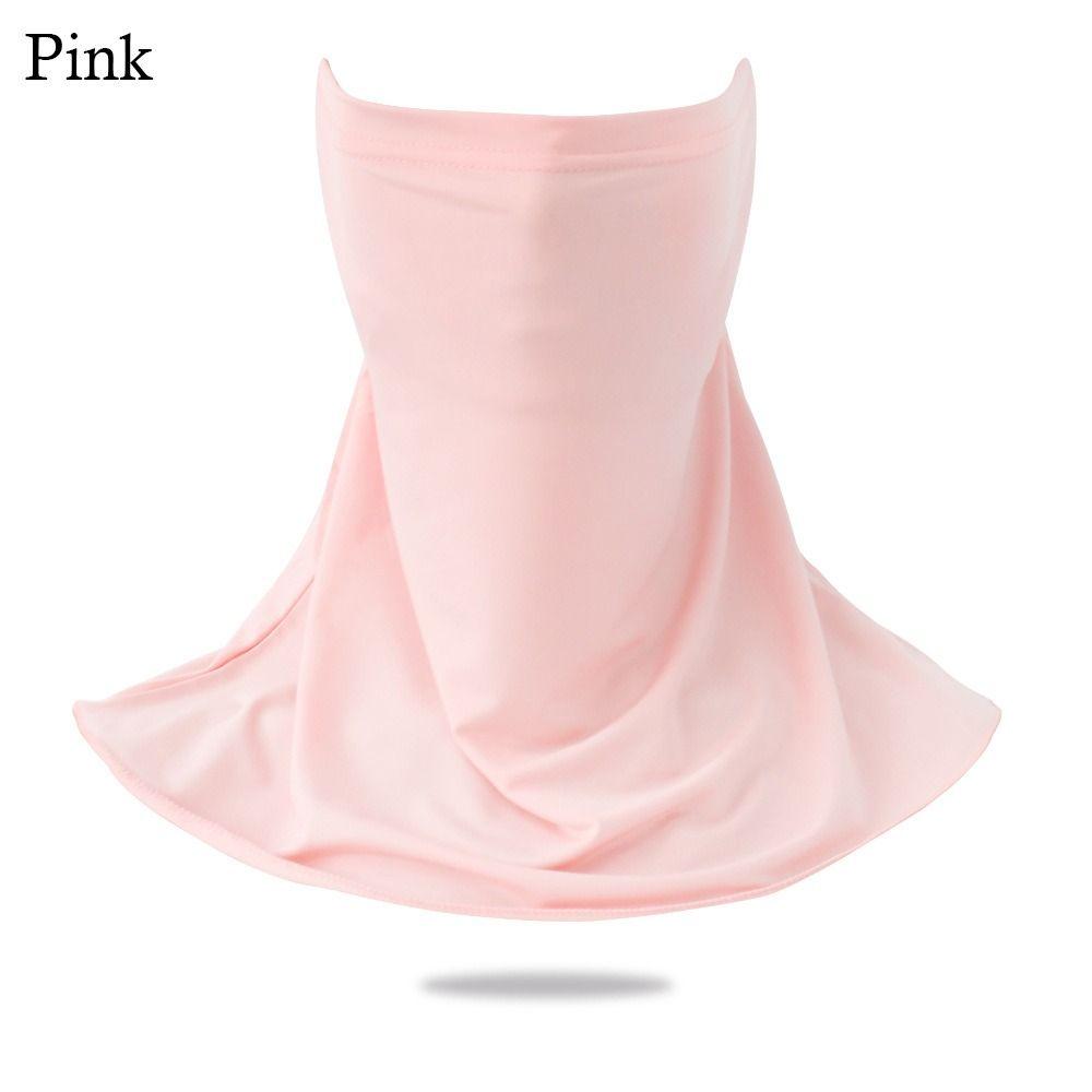 Бесследная маска Ice Silk Sunscreen Mask с дышащим покрытием для шеи, повседневное покрытие для лица, спорт