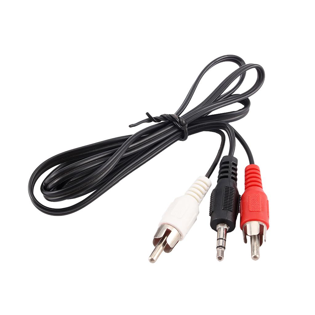 3.5mm Stereo O Male Interface To 2 for RCA Female Cable Plug Male To for RCA Female Adapter