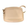 Burberry Cream Pebbled Leather Logo Camera Crossbody Bag With Gold Hardware For Daily Use