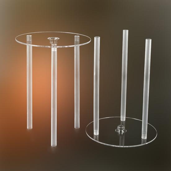 1 набор прозрачных штабелируемых подставок для торта, пищевые, многоразовые, 4 тарелки-разделителя для торта, 12 стержней для поддержки торта для тортов 4/6/8/10 дюймов