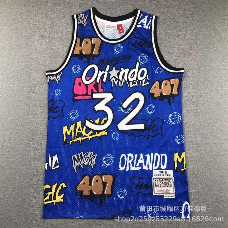 Американская майка Lakers Knicks Magic Специальная ретро-стиль тренд спортивная и повседневная граффити камуфляж баскетбольная майка мужская