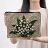 Floral Print Travel Makeup Organizer Large Capacity Toiletry Case Durable Cosmetic Bag  Bridesmaid