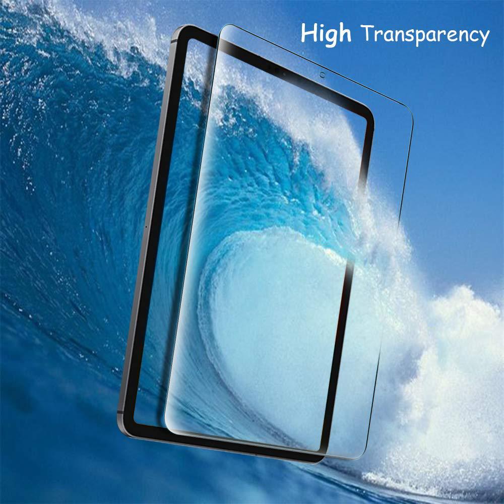 0.3mm Screen Protector for iPad Pro 12.9 (2022)/(2021)/(2020),2.5D Edge Tempered Glass HD Anti-Scratch Film,Support Face Unlock