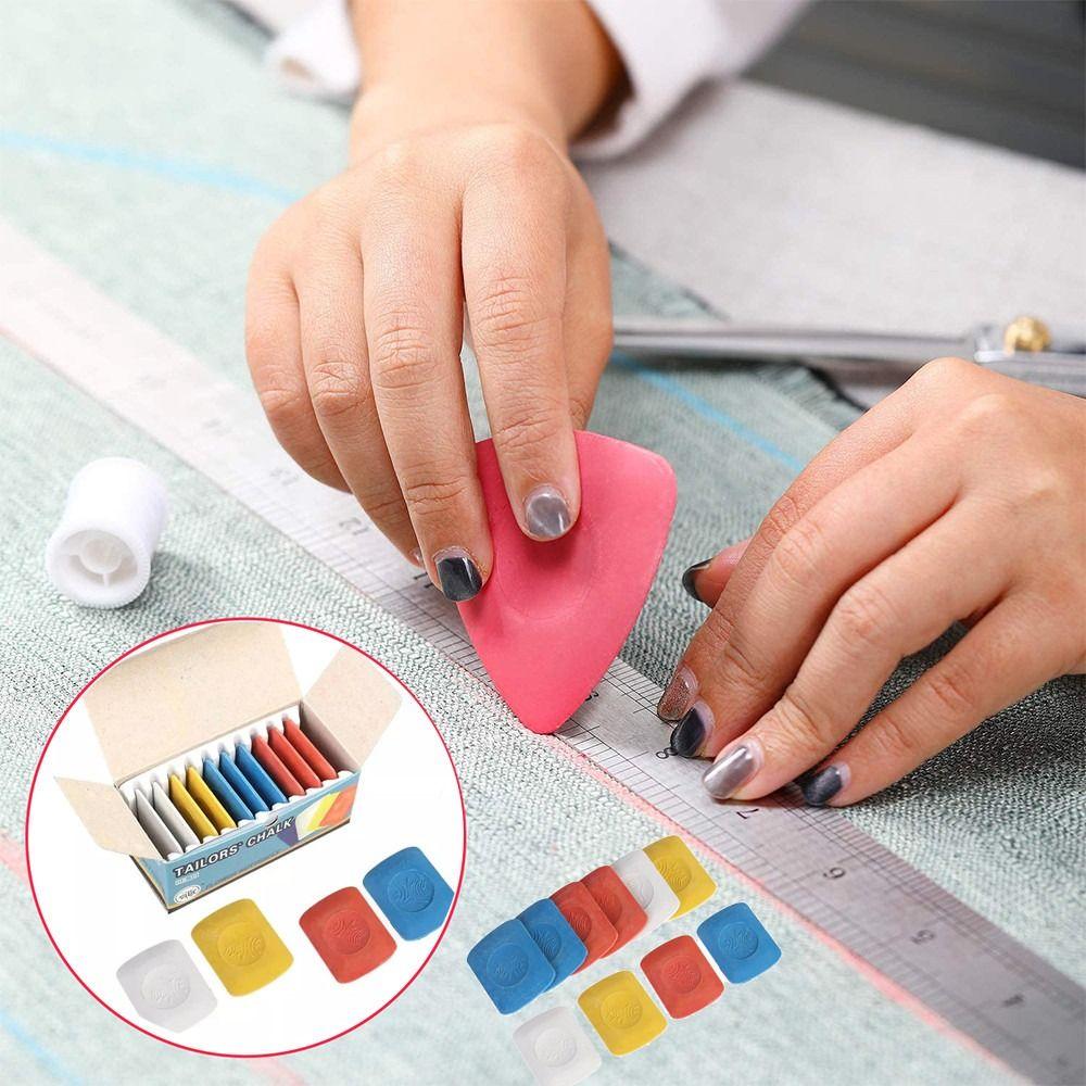 10Pcs Sewing Accessories Patchwork Markers Dressmaker Fabric Chalk Colorful Erasable Tailor Chalk
