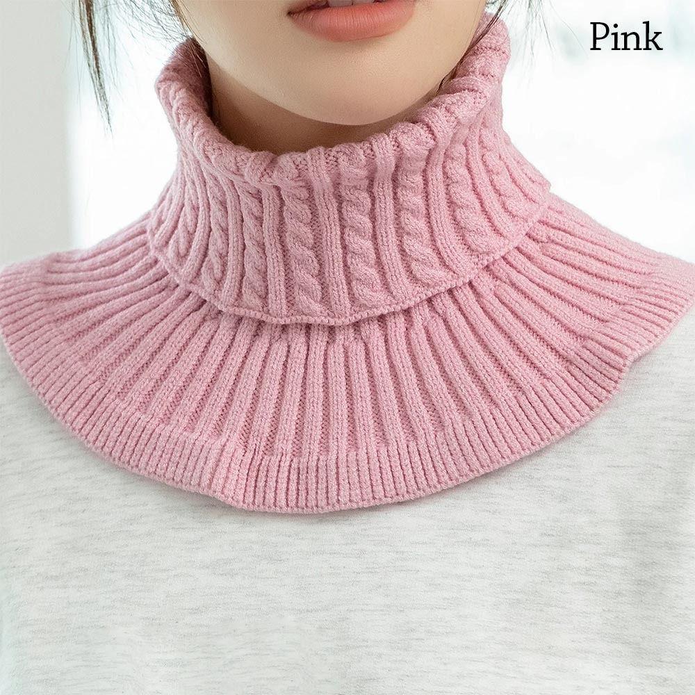 Windproof Scarf Warm Neck Warmer Fashion Knitted Fake Collar