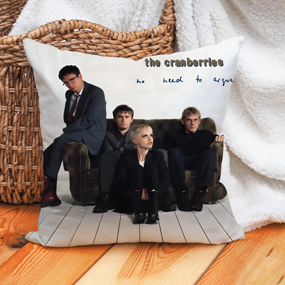 Подушка с принтом группы The Cranberries Наволочка Чехол для домашней подушки Подходит для офиса, дивана, автомобиля Подходит для всех сезонов