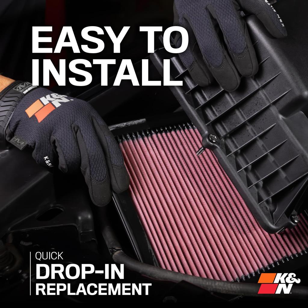 K&N Replacement Air Filter 33, Genuine