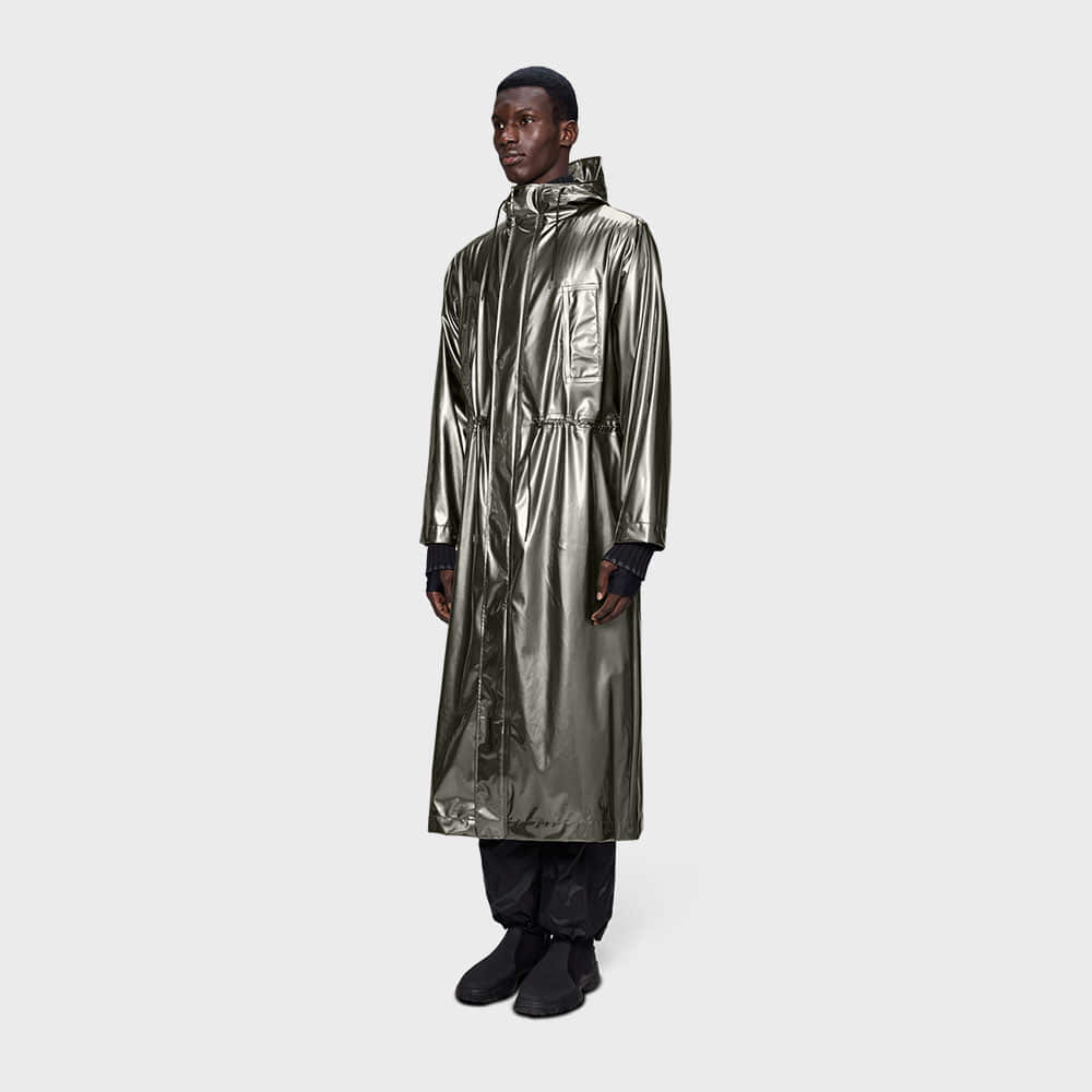 Rains Bold Longest Jacket - Raven