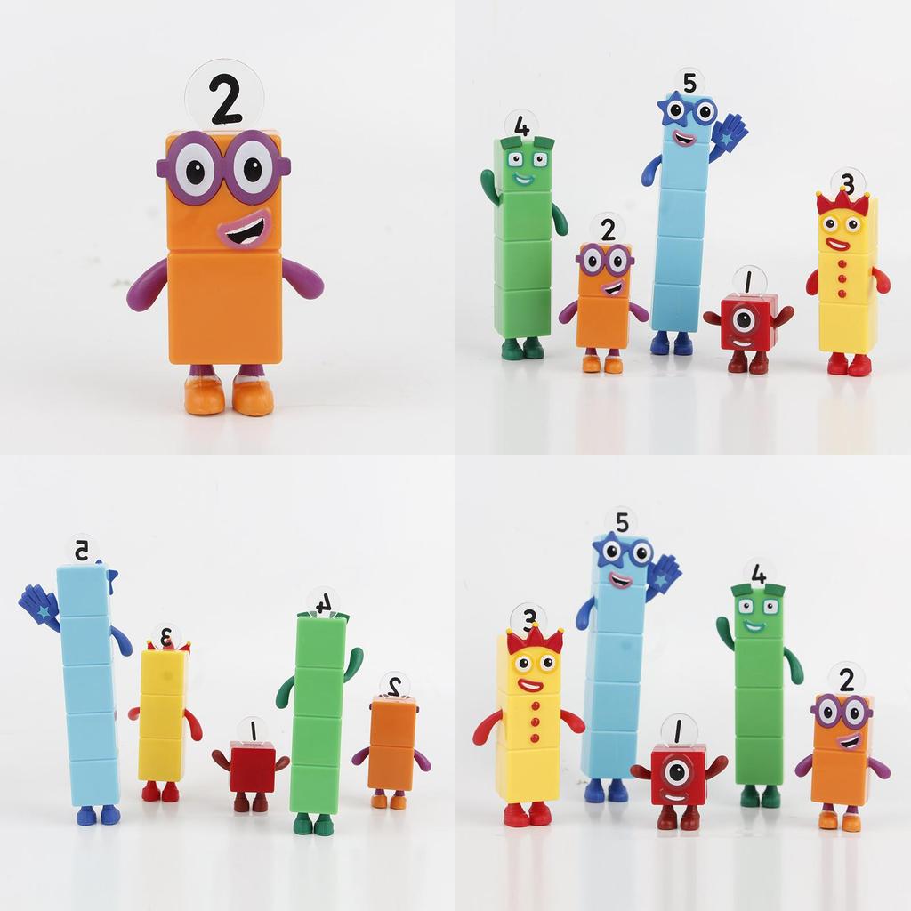 Numberblocks Красочные Строительные Блоки Милые Трансформируемые Фигурки Для Детских Игр