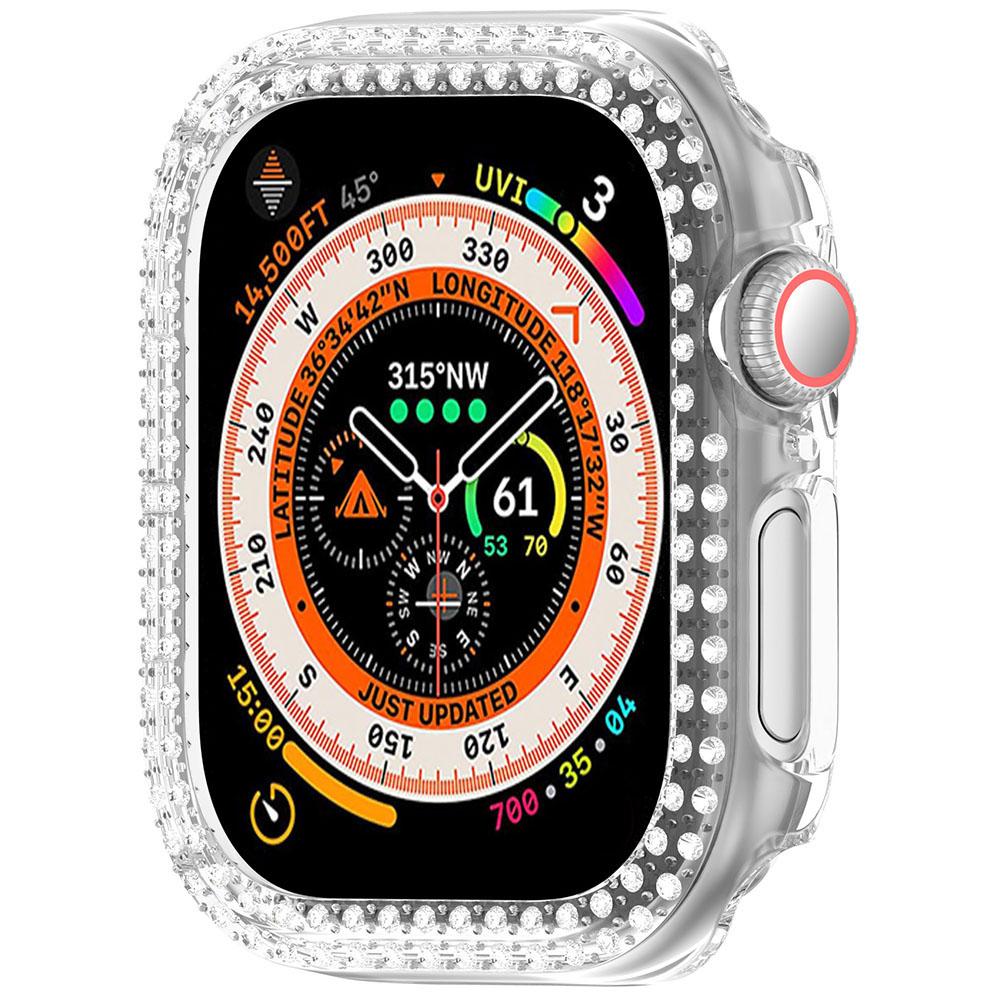 Чехол для ПК с двойным бриллиантом, защита экрана часов от падений, защита от царапин, полная рамка для часов IOS серии 10 42 мм/46 мм